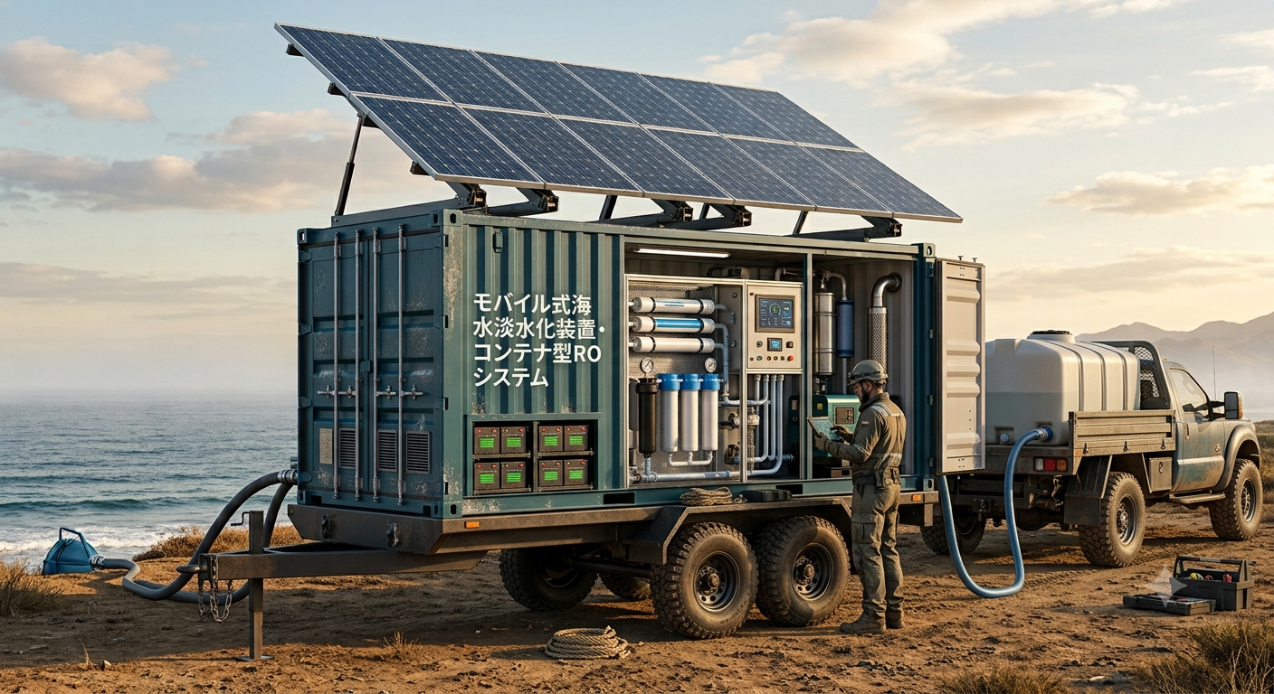 Weyrinaqua モバイル式海水淡水化装置 コンテナ型ROシステム